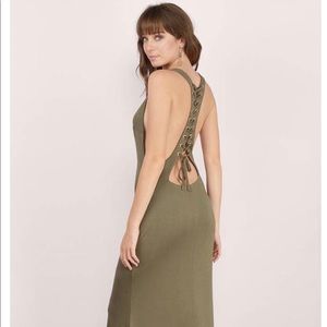 Olive green maxi by Tobi